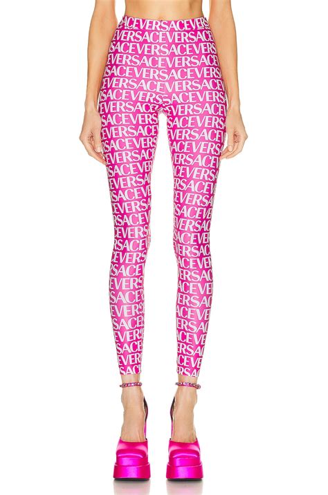 versace collection legging rosa|versace jeans skinny legging.